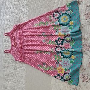 The Children's place girls dress polka dots floral size 6